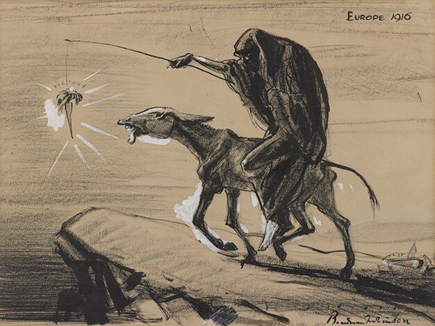 Europa 1916 Źródło: Boardman Robinson, Europa 1916, 1916, domena publiczna.