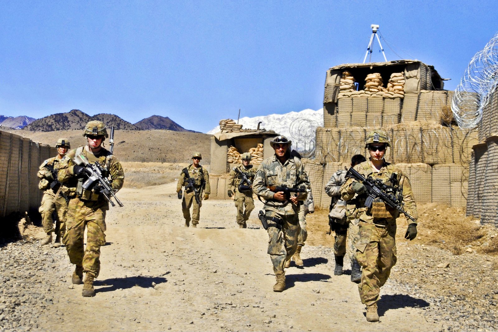 Amerykańscy żołnierze w prowincji Paktia w lutym 2012 Źródło: Jason Epperson, domena publiczna.