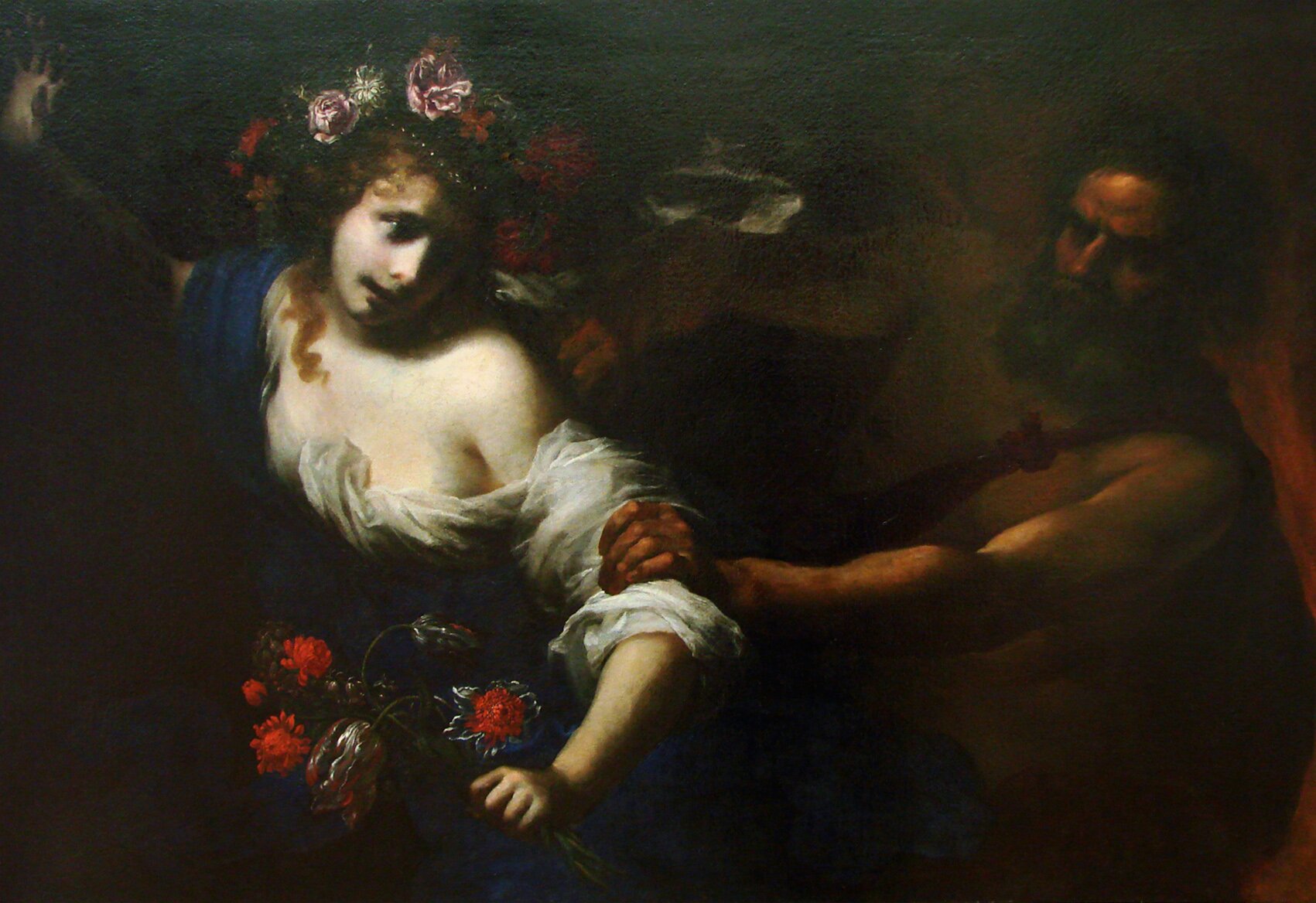 Porwanie Persefony Źródło: Simone Pignoni, Porwanie Persefony, ok. 1650, olej na płótnie, Musée des Beaux-Arts, Francja, domena publiczna.