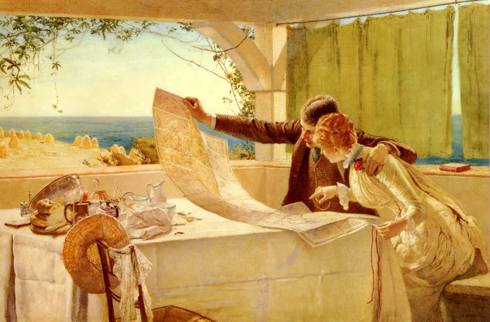 Dokąd teraz? Źródło: Edward Frederick Brewtnall, Dokąd teraz? , domena publiczna.
