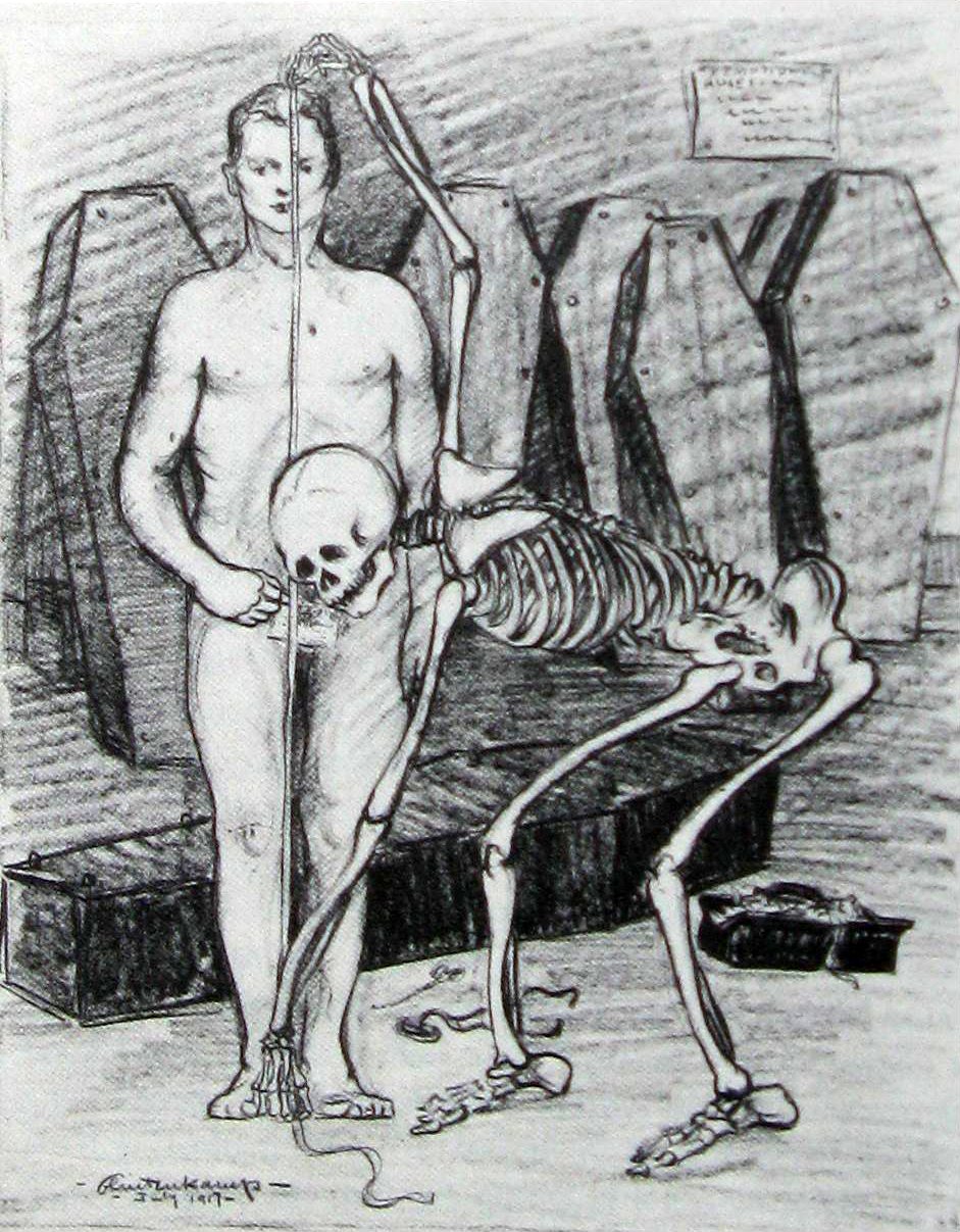 Branie miary Źródło: Henry J. Glintenkamp, Branie miary, 1917, domena publiczna.