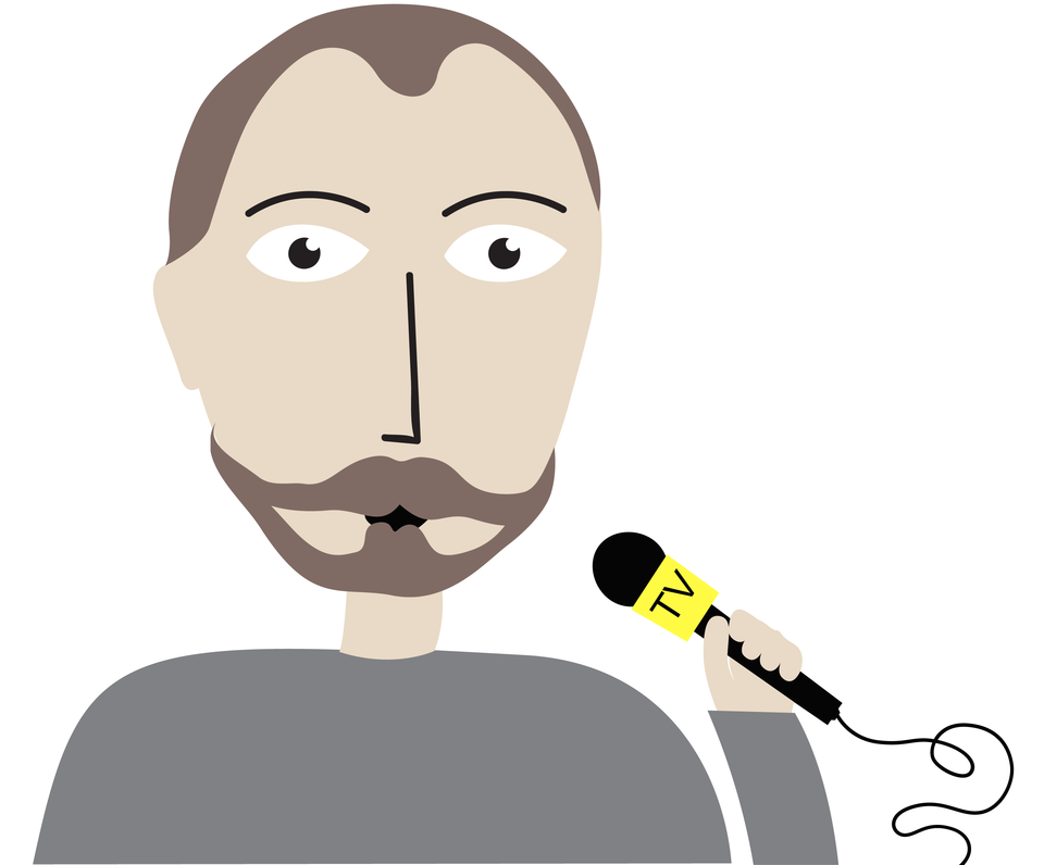 Dziennikarz - ilustracja Źródło: Contentplus.pl sp. z o.o., licencja: CC BY 3.0.