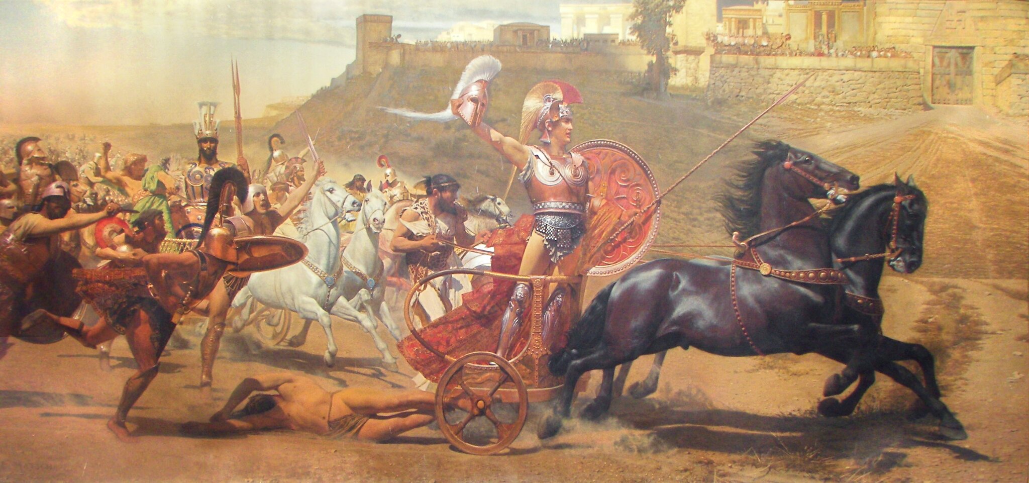 Triumfujący Achilles Źródło: Franz von Matsch, Triumfujący Achilles, domena publiczna.