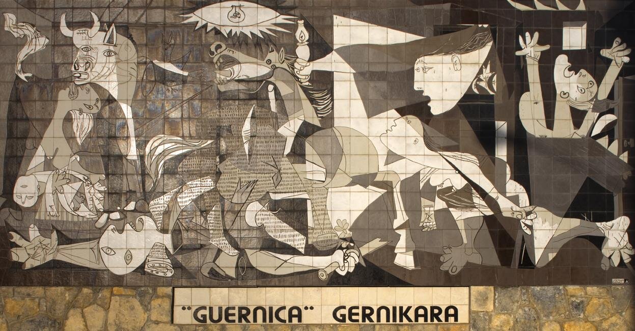 Guernica Źródło: Pablo Picasso, Guernica , licencja: CC BY-SA 3.0.