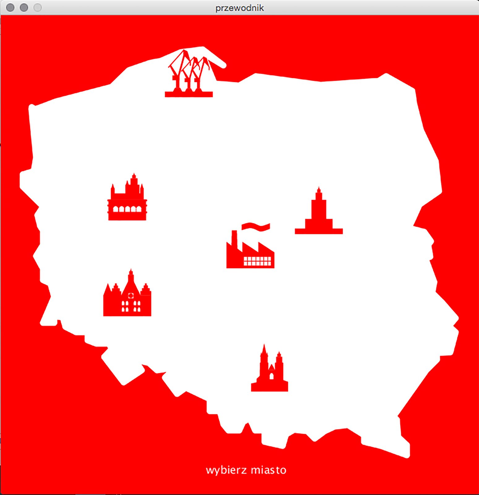 Ilustracja okna wyboru miasta