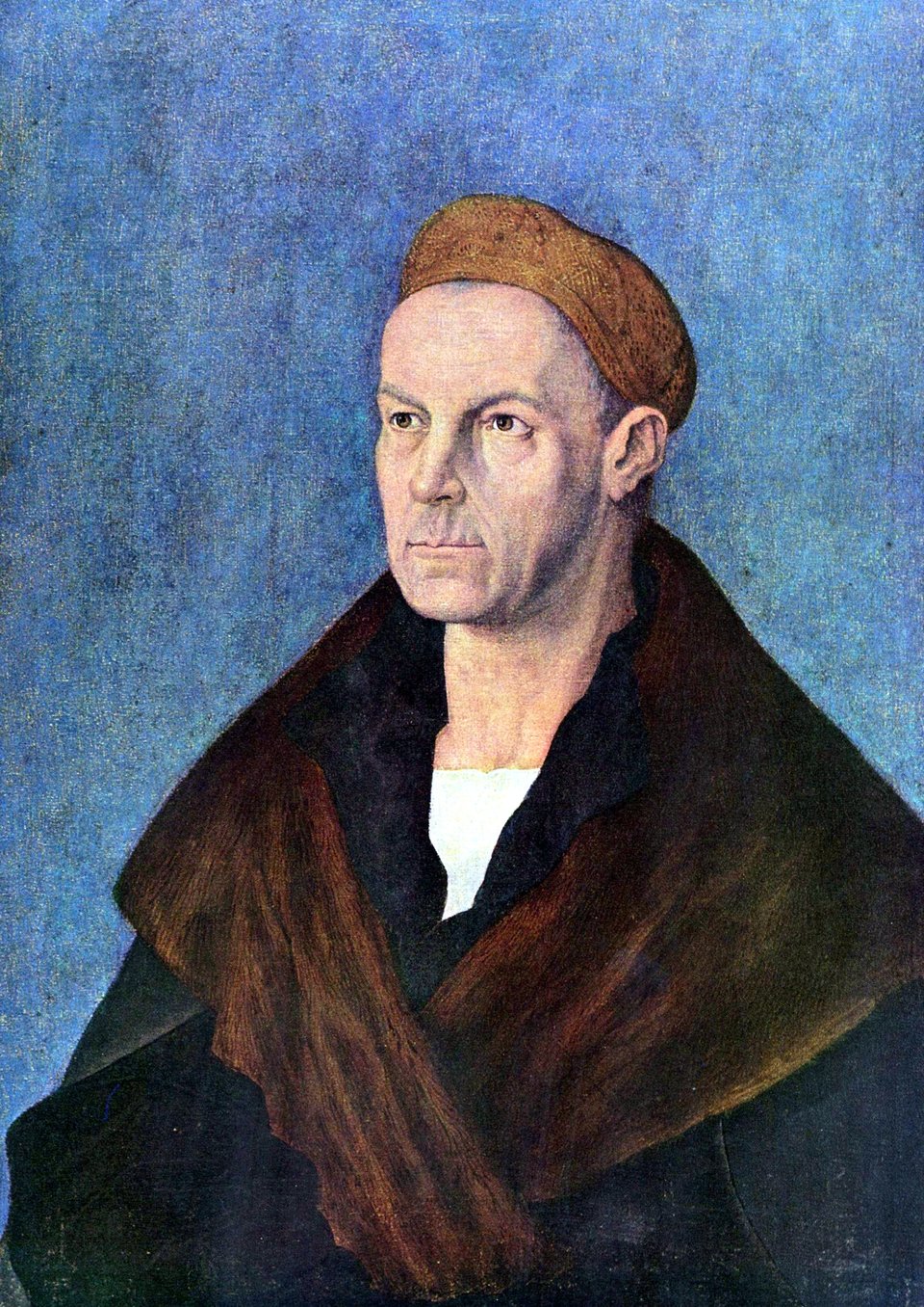 Jacob Fugger Bogaty Źródło: Albrecht Dürer, Jacob Fugger Bogaty, 1519, tempera na płótnie, Staatsgalerie Altdeutsche Meister, Augsburg, domena publiczna.