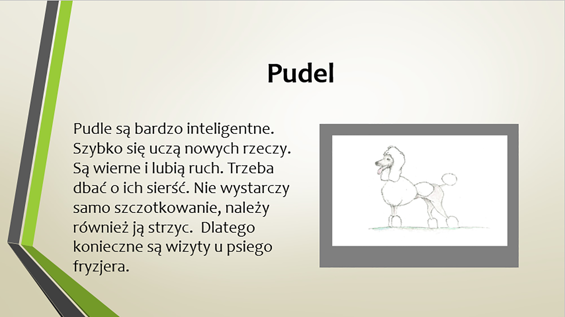 Zrzut slajdu z clipartem