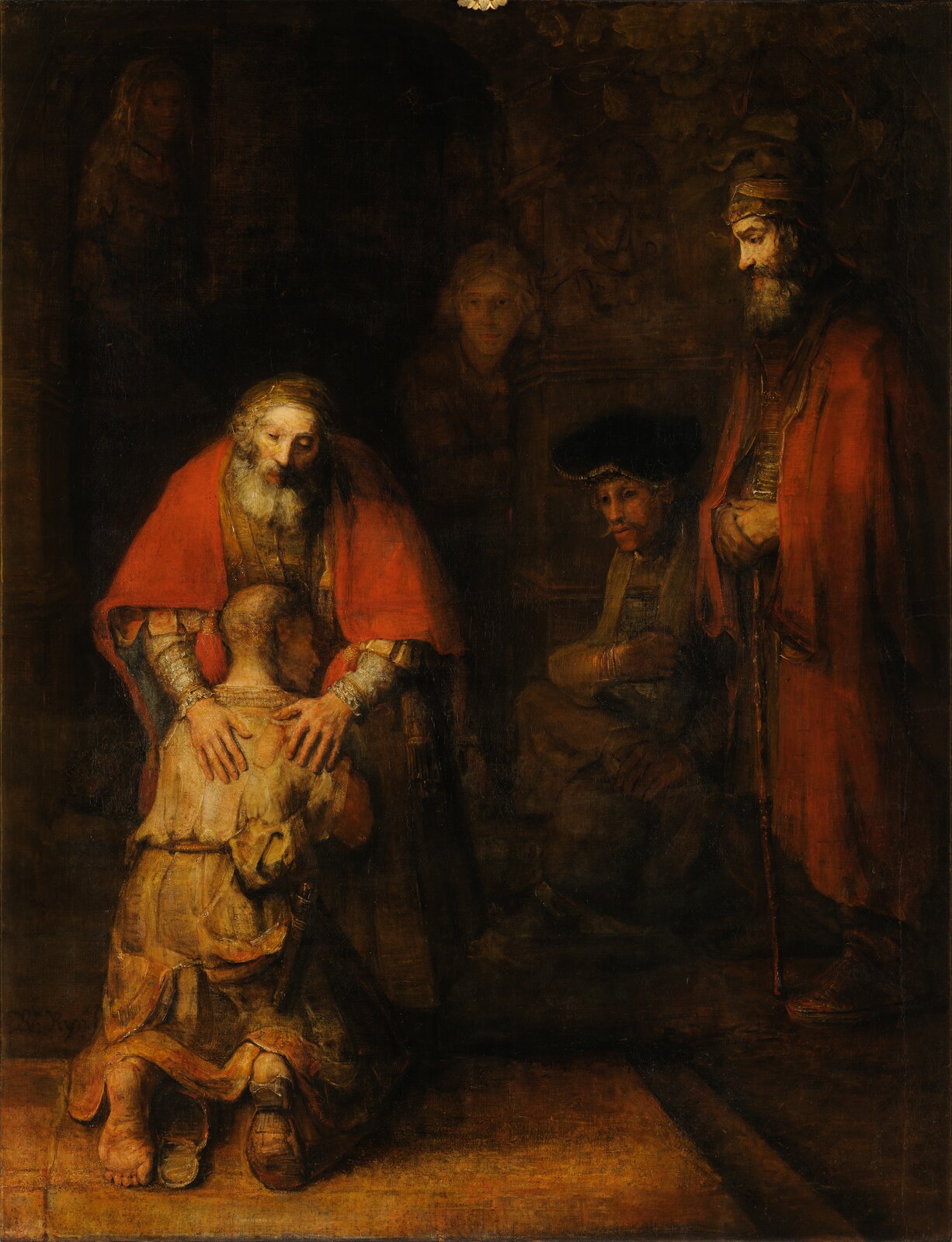 Powrót syna marnotrawnego Źródło: Rembrandt van Rijn, Powrót syna marnotrawnego, ok.1668, Ermitaż, Sankt Petersburg, domena publiczna.