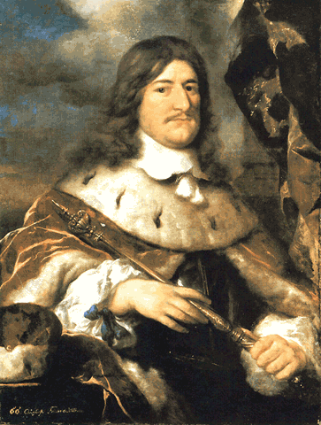 Wielki Elektor – Fryderyk Wilhelm I (1640-1688), książę Prus Źródło: Govert Flinck, Wielki Elektor – Fryderyk Wilhelm I (1640-1688), książę Prus, 1652, olej na płótnie, Charlottenburg Palace, domena publiczna.