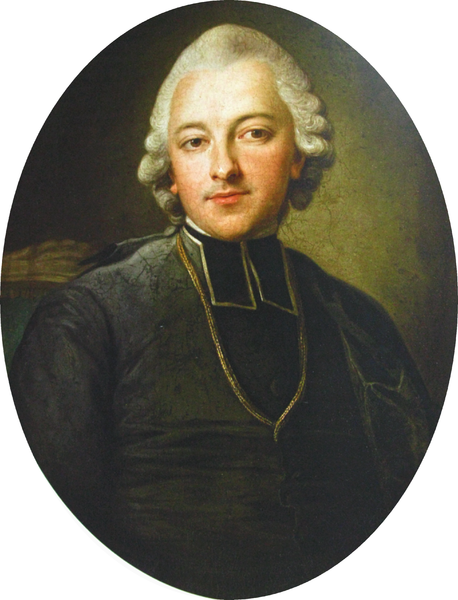 Portret Ignacego Krasickiego Źródło: Per Krafft, Portret Ignacego Krasickiego, około 1768, Muzeum Narodowe, Kraków, domena publiczna.