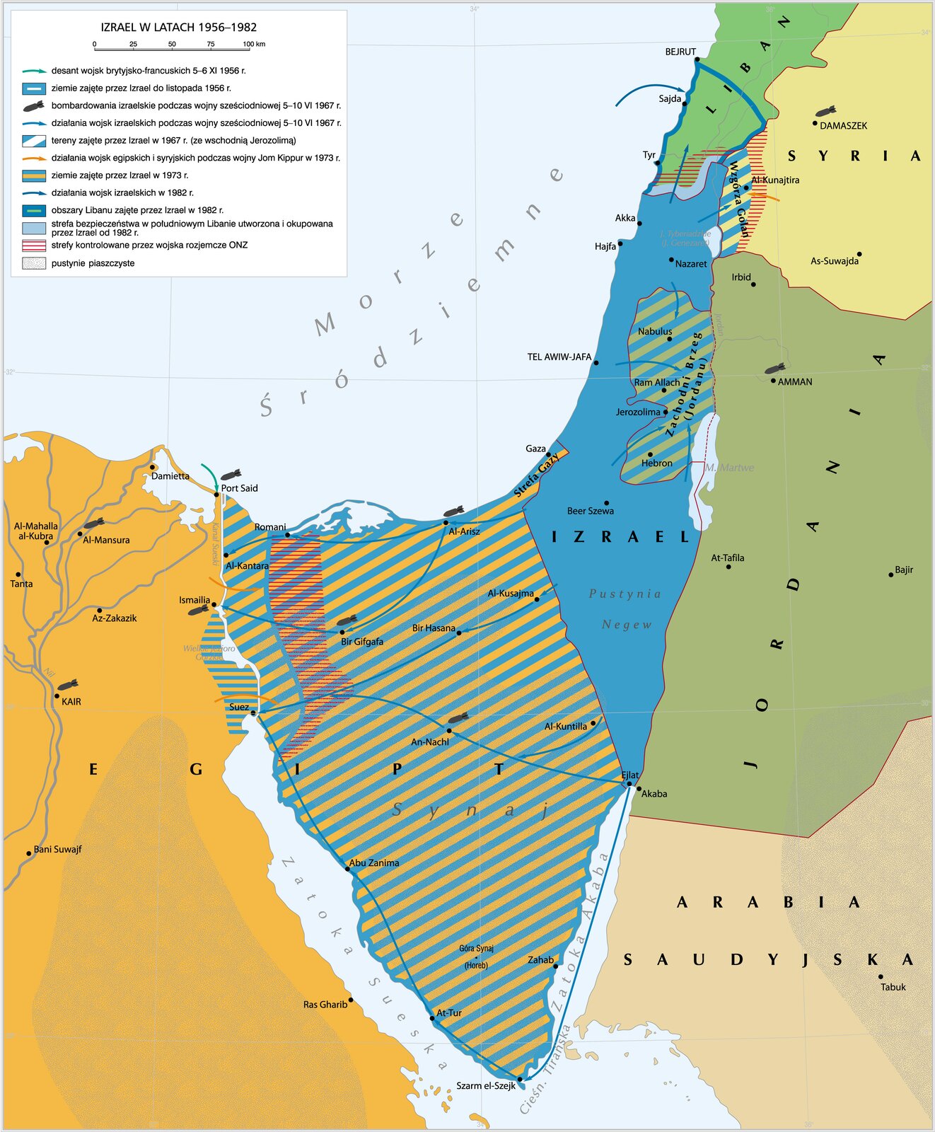 Izrael w latach 1956–1982 Izrael w latach 1956–1982 Źródło: Krystian Chariza i zespół.