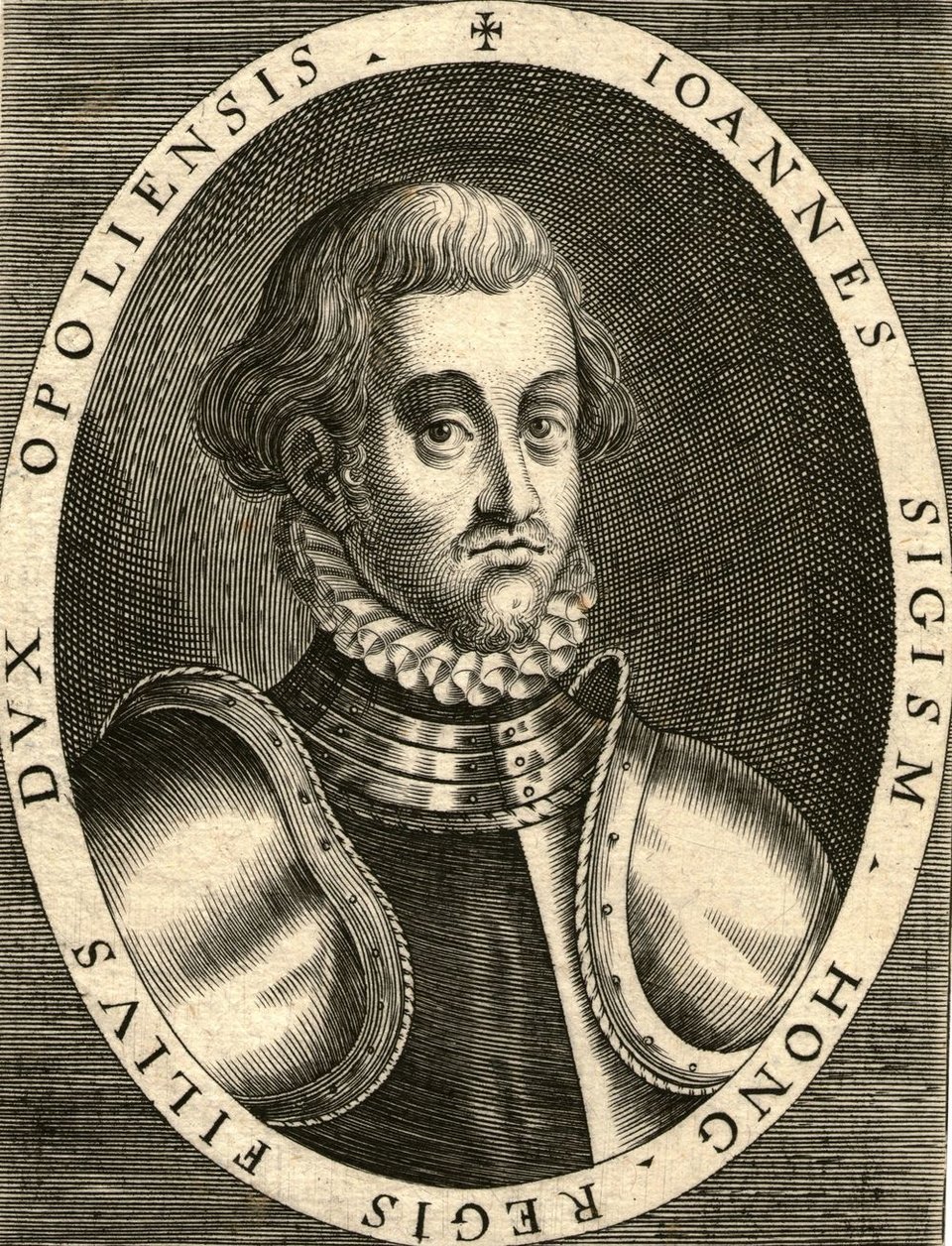 Jan Zygmunt, syn króla węgierskiego, książę opolski Jan II Zygmunt Zápolya, syn króla węgierskiego, Jana Zápolyi oraz Izabeli Jagiellonki, córki króla Polski Zygmunta I Starego. Wybrano go następcą tronu jeszcze w kołysce, ale nigdy nie został koronowany, a jego władztwo obejmowało tylko wschodnie rejony kraju. Koronowanym władcę Węgier był w tym czasie Maksymilian II Habsburg. Źródło: Dominik Custos, Jan Zygmunt, syn króla węgierskiego, książę opolski, ok. 1600 r., sucha igła, domena publiczna.