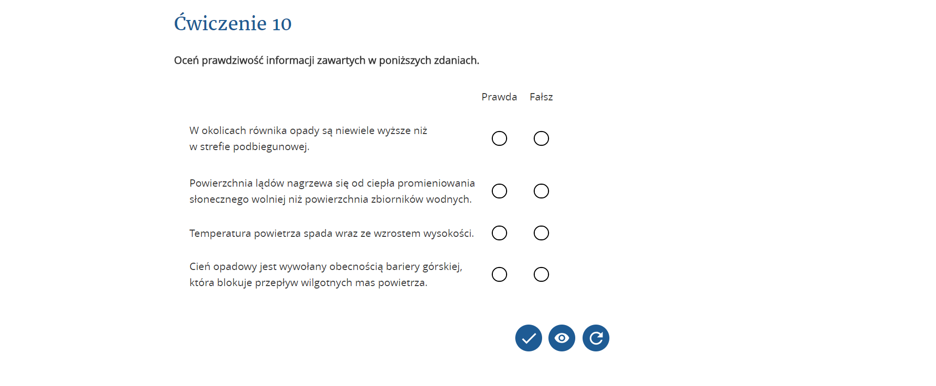 Alternatywa statyczna dla interaktywnego ćwiczenia multimedialnego