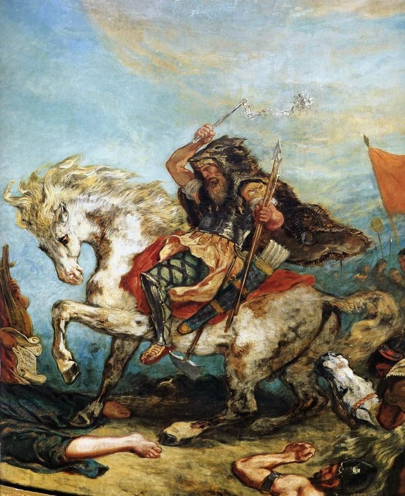 Attyla Źródło: Eugène Delacroix, Attyla, domena publiczna.