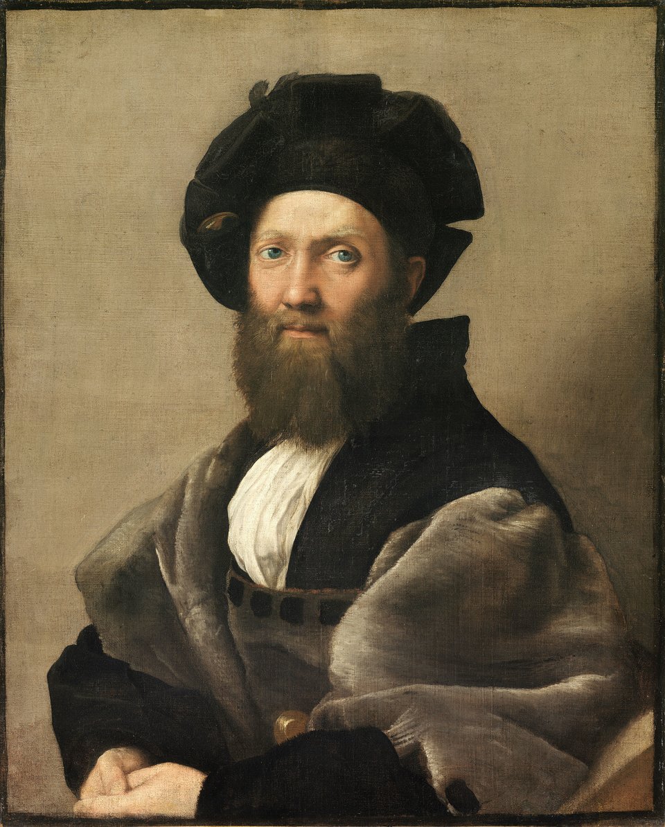 Castiglione Źródło: Rafael Santi, Castiglione, 1514–1515, olej na płótnie, Muzeum Luwr, domena publiczna.