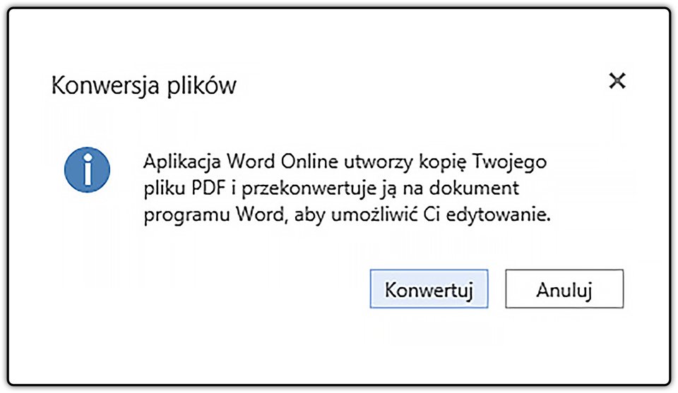 Zrzut okna: Konwersja plików z zaznaczonym przyciskiem: Konwertuj