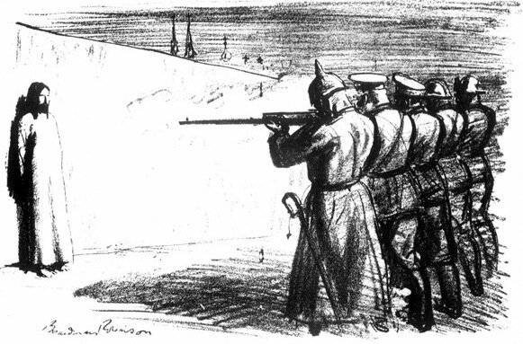 Dezerter Źródło: Boardman Robinson, Dezerter, 1916, domena publiczna.