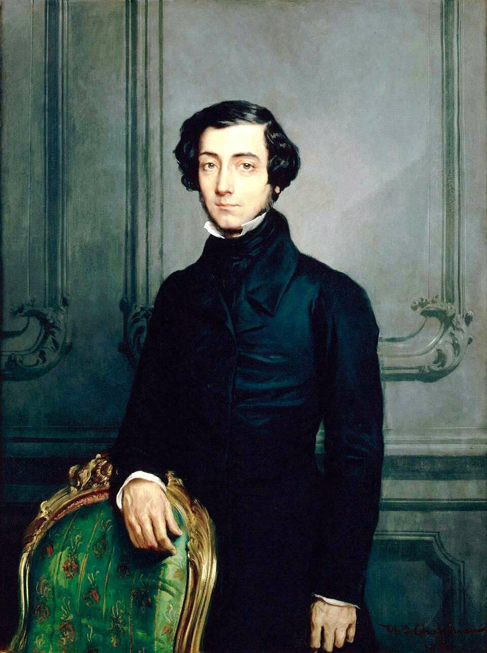 Alexis de Tocqueville Źródło: Théodore Chassériau, Alexis de Tocqueville, 1850, domena publiczna.