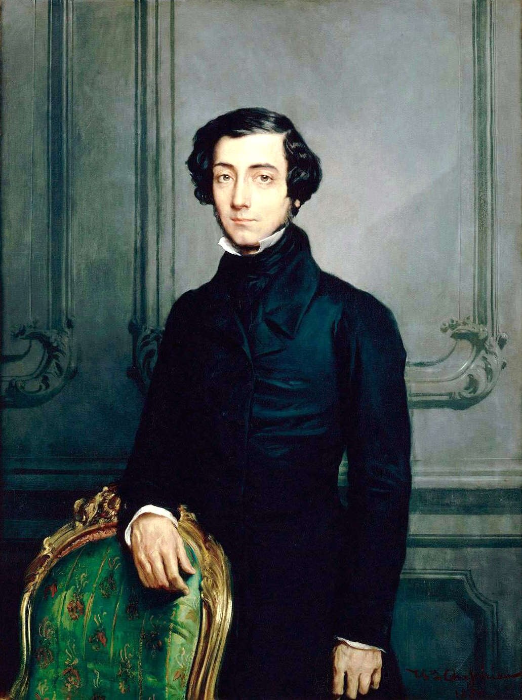 Alexis de Tocqueville Źródło: Théodore Chassériau, Alexis de Tocqueville, 1850, domena publiczna.