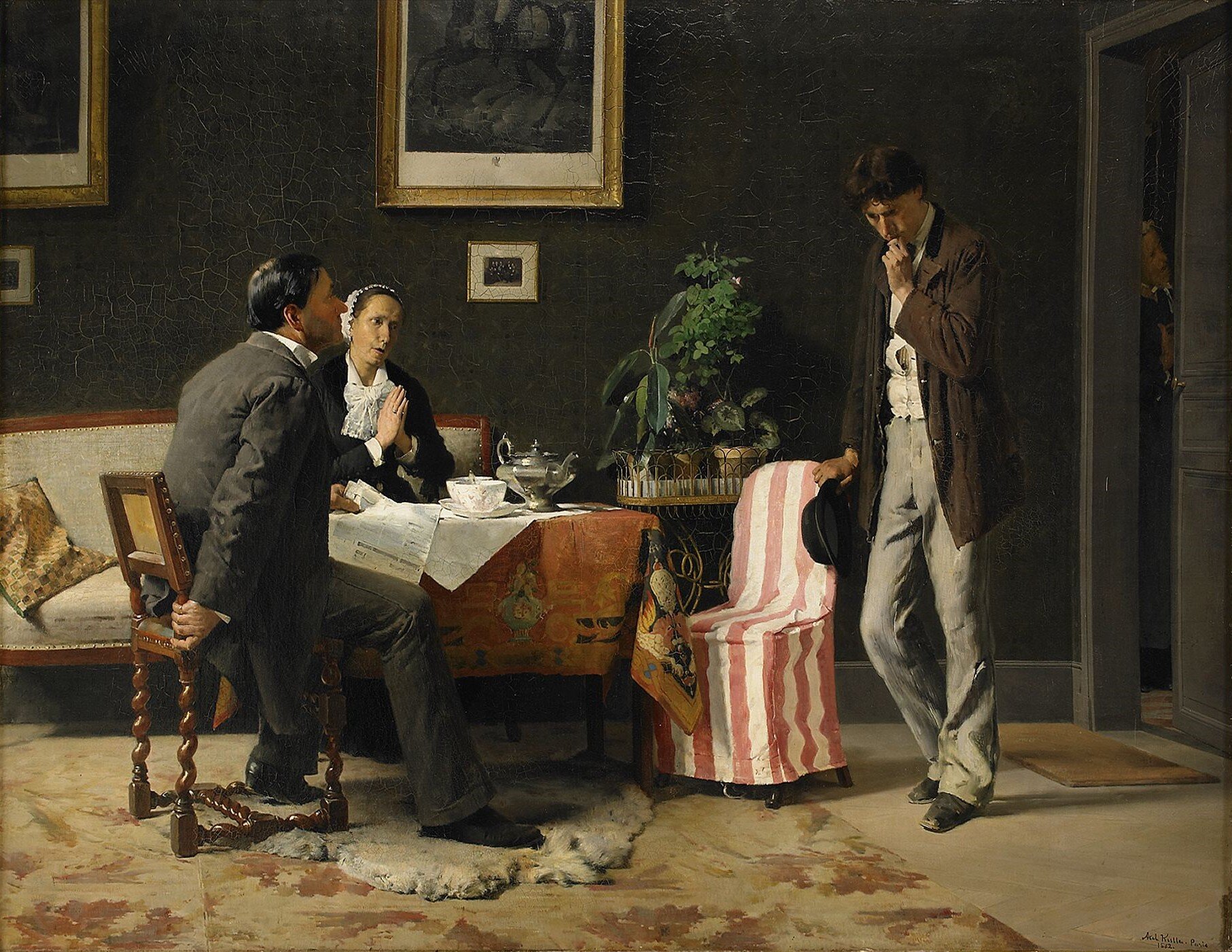 Powrót syna marnotrawnego Źródło: Axel Kulle, Powrót syna marnotrawnego, 1882, olej na desce, domena publiczna.