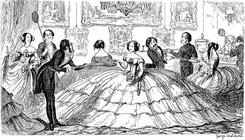 Wspaniała rozłożystość Źródło: George Cruikshank, Wspaniała rozłożystość, 1849, szkic, domena publiczna.