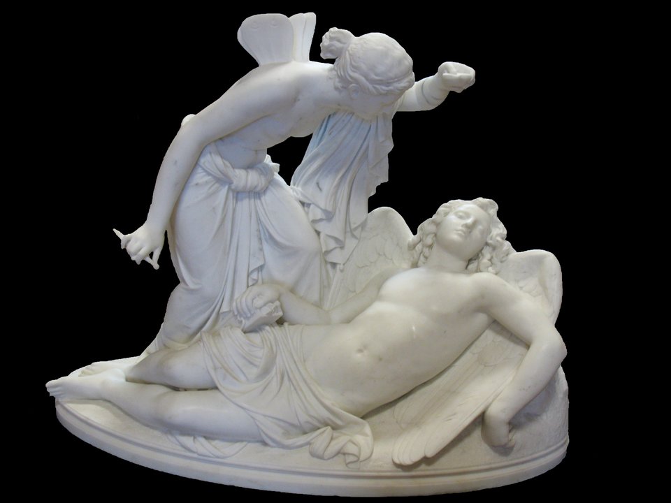 Eros i Psyche Źródło: Reinhold Begas, Eros i Psyche, 1854–1857, domena publiczna.