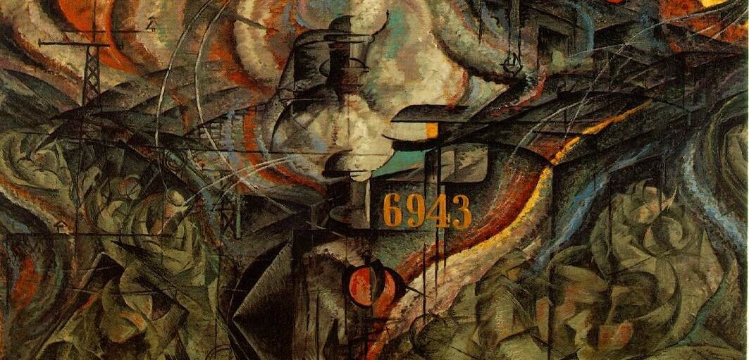 Stany umysłu II: Pożegnania (fragment) Źródło: Umberto Boccioni, Stany umysłu II: Pożegnania (fragment), 1911.