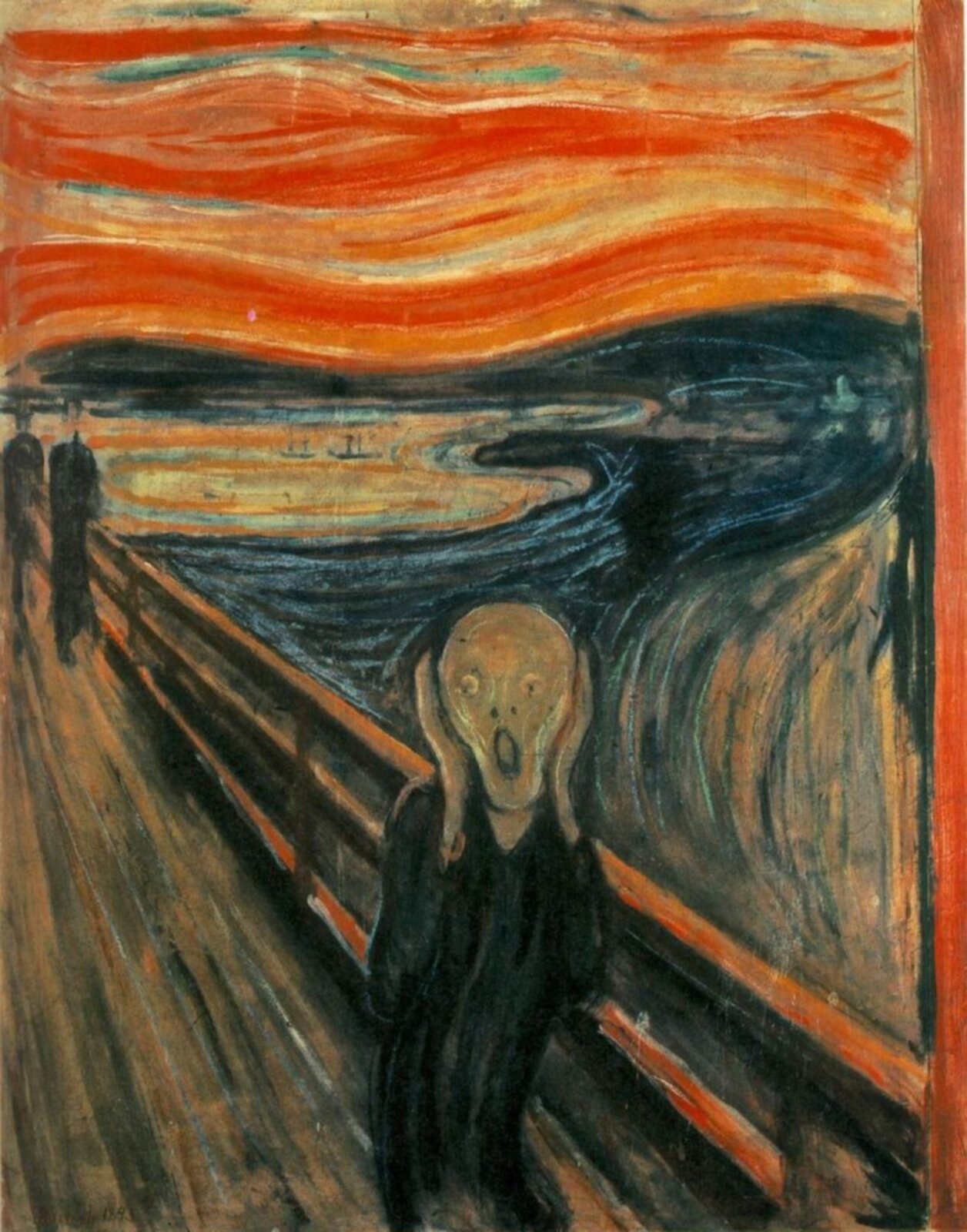 Krzyk Źródło: Edvard Munch, Krzyk, 1893, Munch Museum, Oslo, licencja: CC 0.
