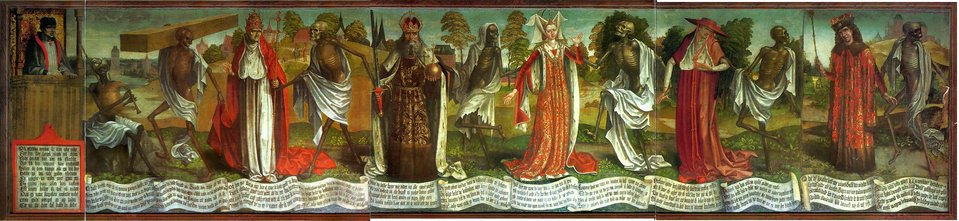 Danse Macabre - Taniec Śmierci Źródło: Bernt Notke, Danse Macabre - Taniec Śmierci, domena publiczna.
