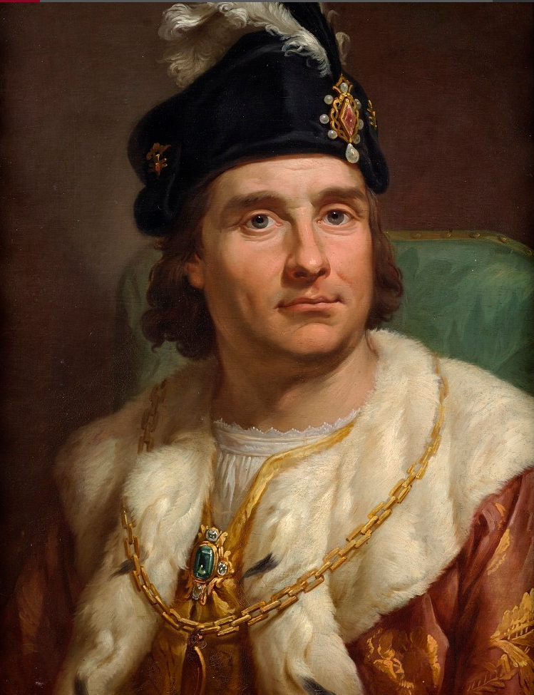 Jan Olbracht Portret Jana Olbrachta. Źródło: Marcello Bacciarelli, Jan Olbracht, 1768-1771, olej, blacha miedziana, Zamek Królewski w Warszawie – Muzeum, domena publiczna.
