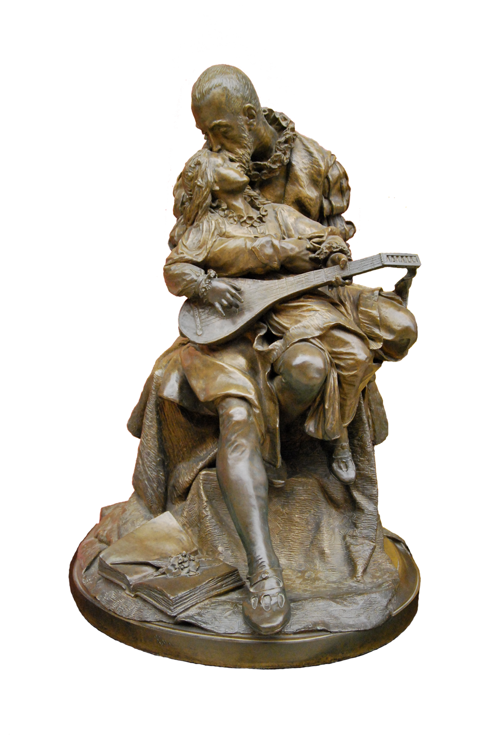 Jan Kochanowski z Urszulką Źródło: Zygmunt Trembecki (1847–1922; polski rzeźbiarz), Jan Kochanowski z Urszulką, 1878, Galeria Sztuki Polskiej XIX wieku w Sukiennicach, Kraków, domena publiczna.