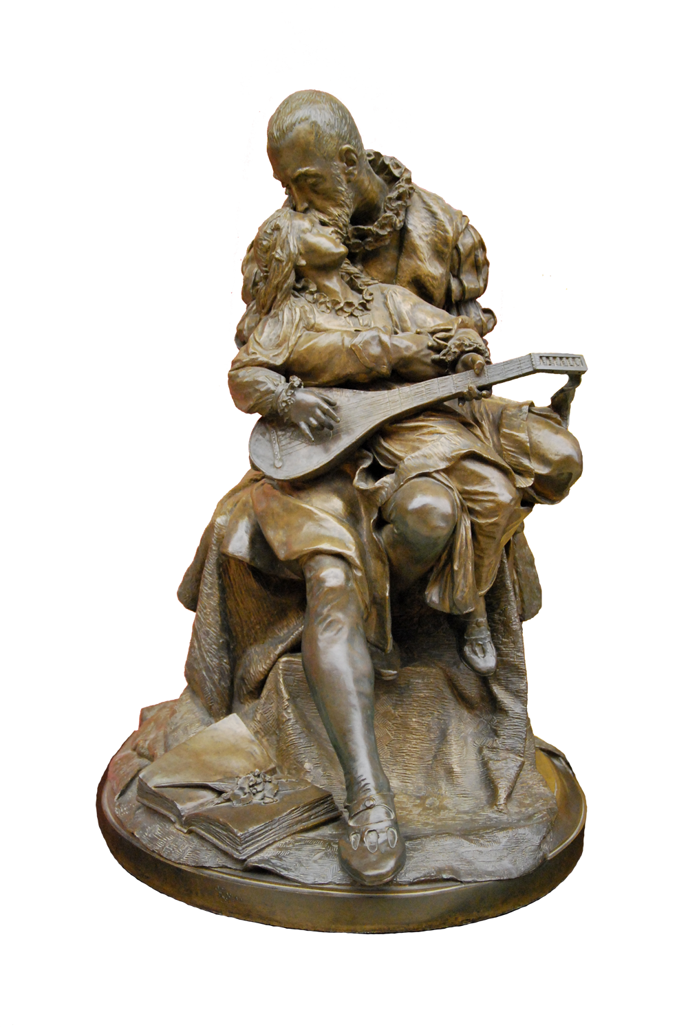 Jan Kochanowski z Urszulką Źródło: Zygmunt Trembecki (1847–1922; polski rzeźbiarz), Jan Kochanowski z Urszulką, 1878, Galeria Sztuki Polskiej XIX wieku w Sukiennicach, Kraków, domena publiczna.