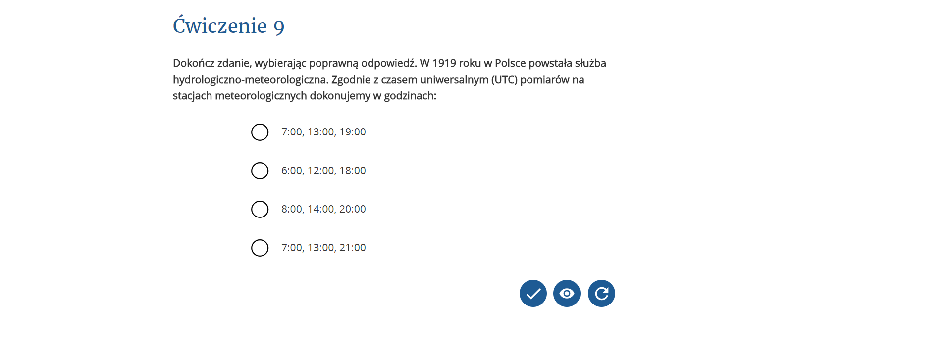 Alternatywa statyczna dla interaktywnego ćwiczenia multimedialnego