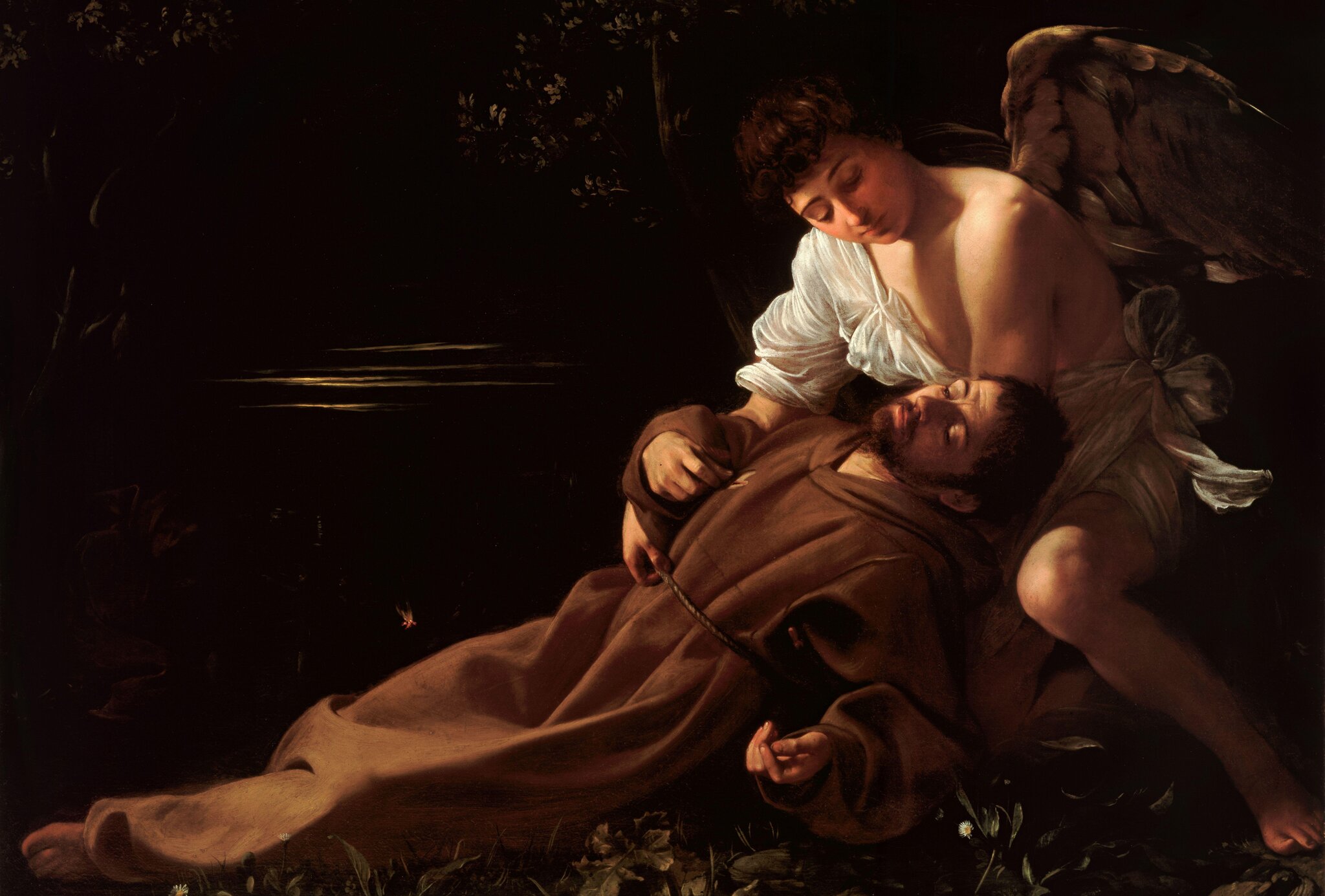 Ekstaza świętego Franciszka Źródło: Caravaggio, Ekstaza świętego Franciszka, 1594, olej na płótnie, Wadsworth Atheneum, USA, domena publiczna.