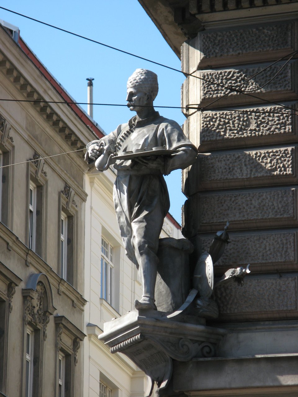 Pomnik Jerzego Kulczyckiego. Pomnik znajduje się w Wiedniu.