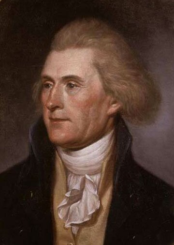Thomas Jeferson Portret Thomasa Jefersona z czasów drugiego pobytu Kościuszki w USA. Obraz namalowany ok. 1791 r. przez Charlesa Willsona Peale'a (1741-1827), obecnie przechowywany w Muzeum Niepodległości w Filadelfii. Źródło: Charles Willson Peale, Thomas Jeferson, 1791, Olej na płótnie, Independence National Historical Park, domena publiczna.