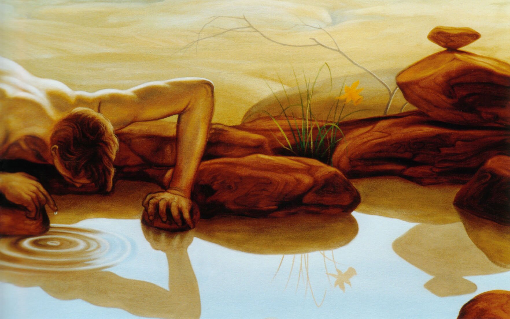 Richard Baxter - Narcissus and Echo (detal) Źródło: cea, Richard Baxter - Narcissus and Echo (detal), licencja: CC BY 2.0.