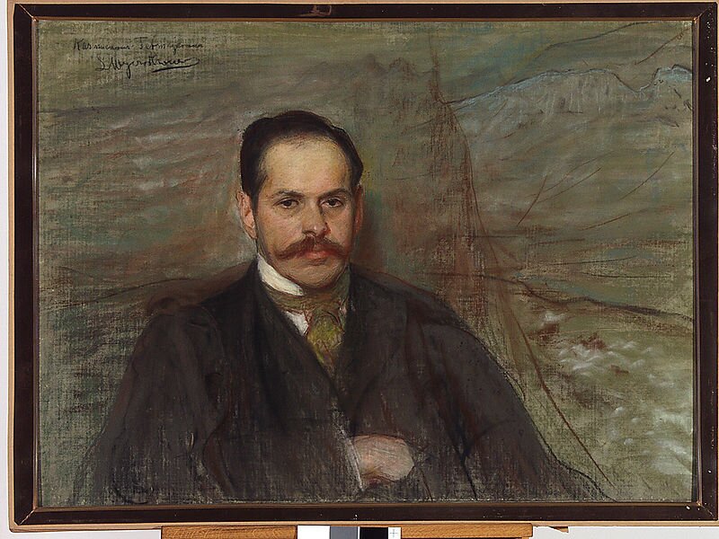 Leon Wyczółkowski, Portret Kazimierza Tetmajera, ok. 1898 Leon Wyczółkowski, Portret Kazimierza Tetmajera, ok. 1898 Źródło: domena publiczna.