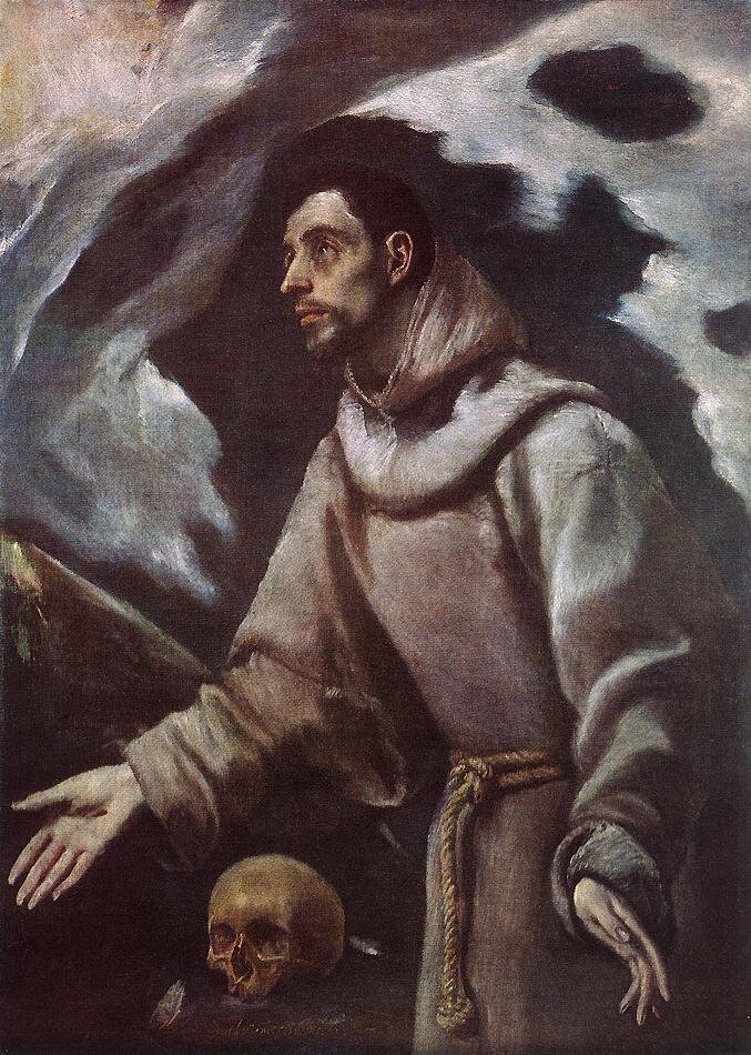 Ekstaza św. Franciszka Źródło: El Greco, Ekstaza św. Franciszka, ok. 1580, olej na płótnie, Muzeum Diecezjalne, Siedlce, domena publiczna.