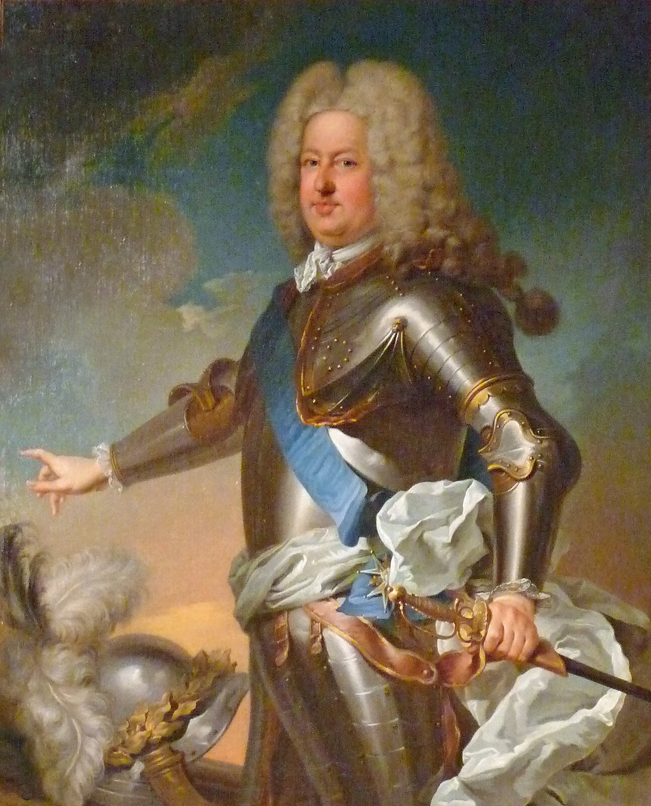 Portret Stanisława Leszczyńskiego z ok. r. 1727, namalowany na zamówienie Ludwika XV do pałacu wersalskiego przez Jean-Baptiste van Loo (1684-1745) Portret Stanisława Leszczyńskiego z ok. r. 1727, namalowany na zamówienie Ludwika XV do pałacu wersalskiego przez Jean-Baptiste van Loo (1684-1745) Źródło: Jean-Baptiste van Loo, 1727, olej, Musée Barrois, licencja: CC BY-SA 3.0.