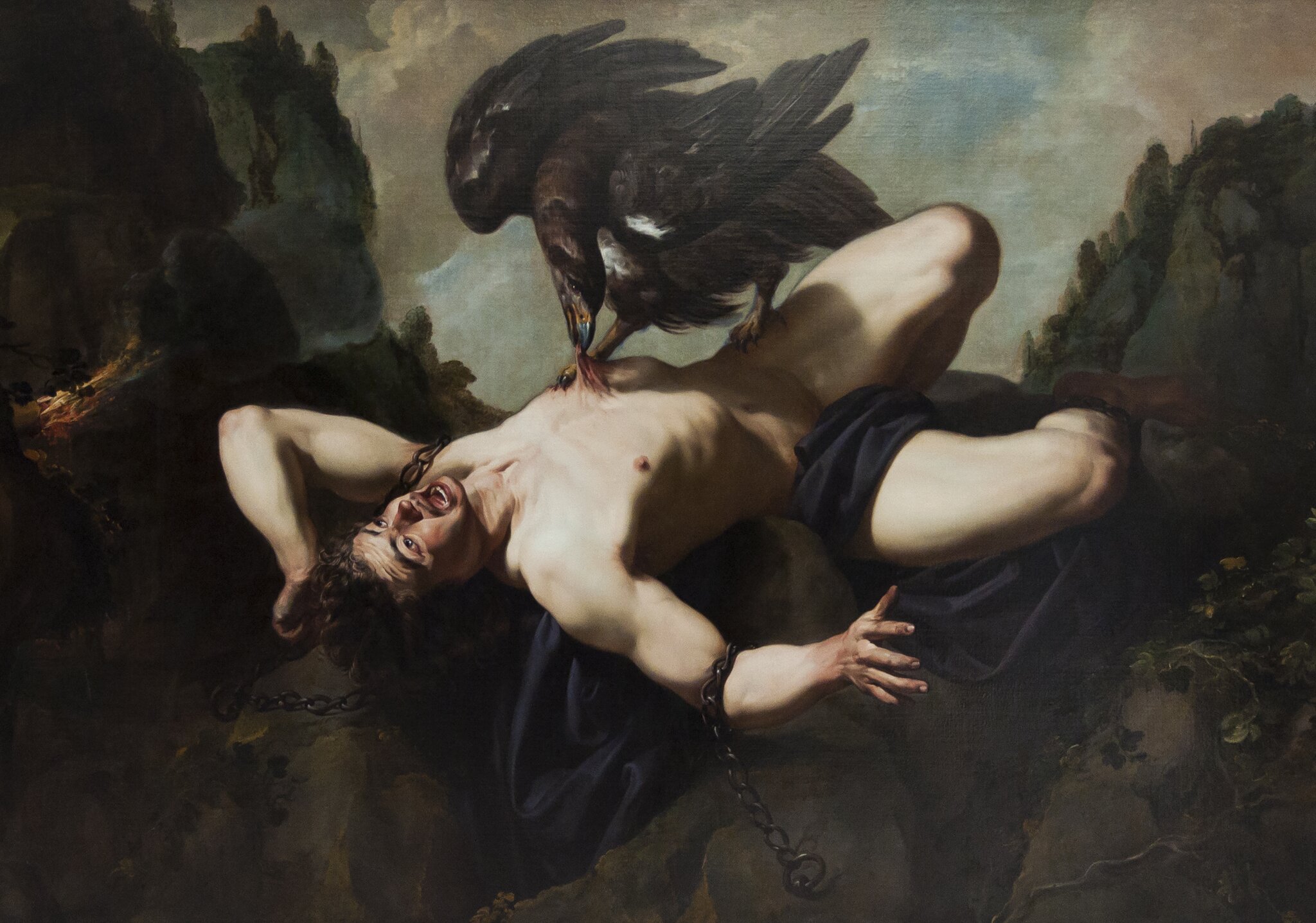 Prometeusz Źródło: Theodoor Rombouts, Prometeusz, domena publiczna.