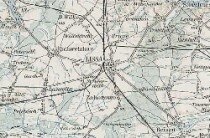 Okolice Leszna, Osiecznej i Rydzyny na austrowęgierskiej mapie wojskowej z 1906 roku