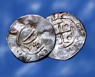 Srebrny denar z czasów pierwszych Piastów